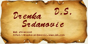 Drenka Srdanović vizit kartica